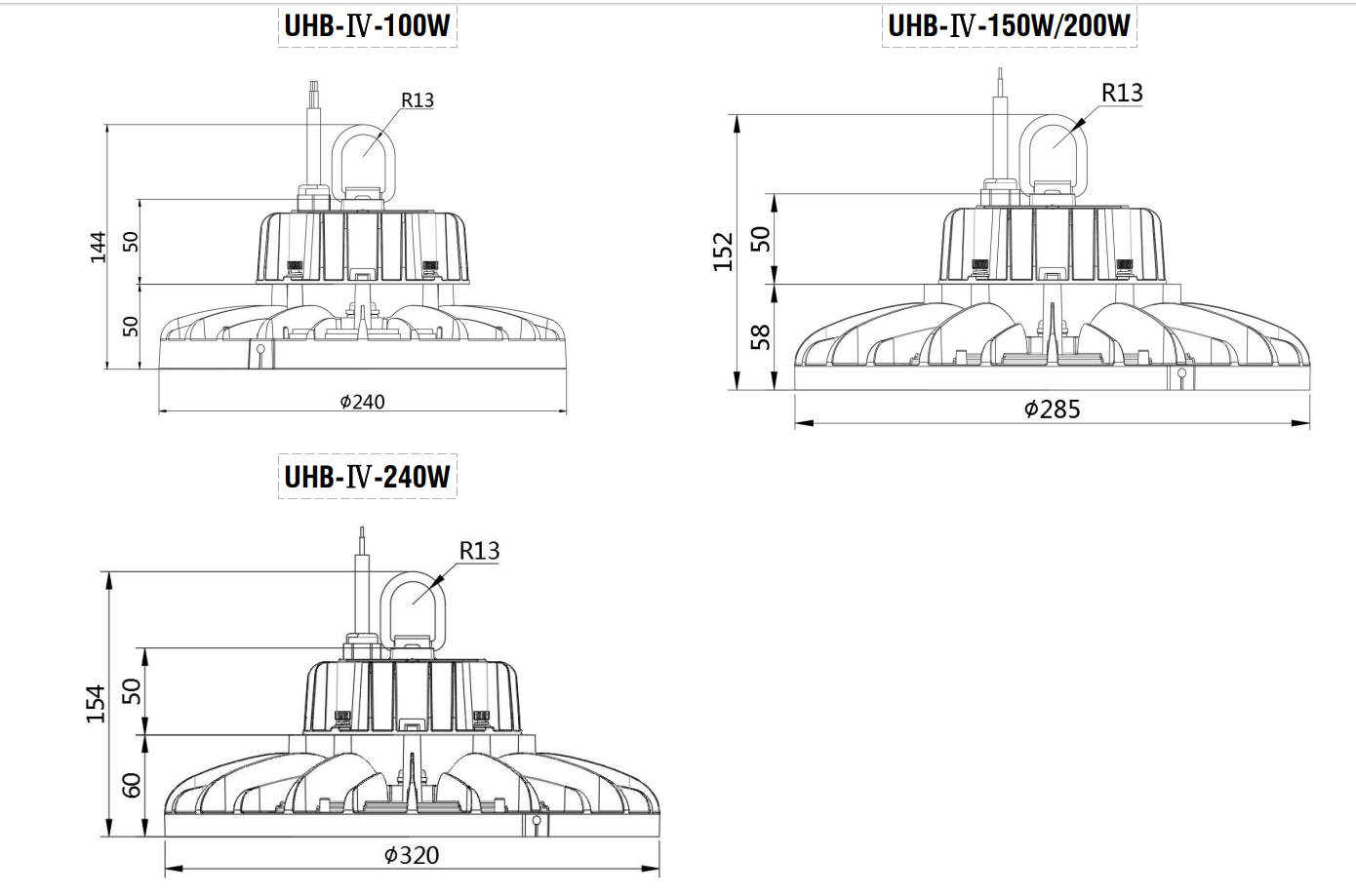 LED high bay light UFO light 